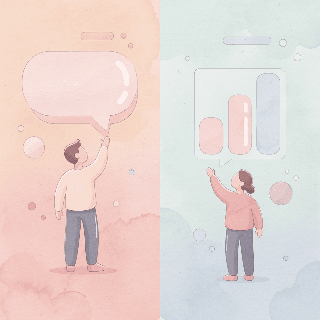 Split scene showing traditional sequential learning versus pattern-based grouping approach