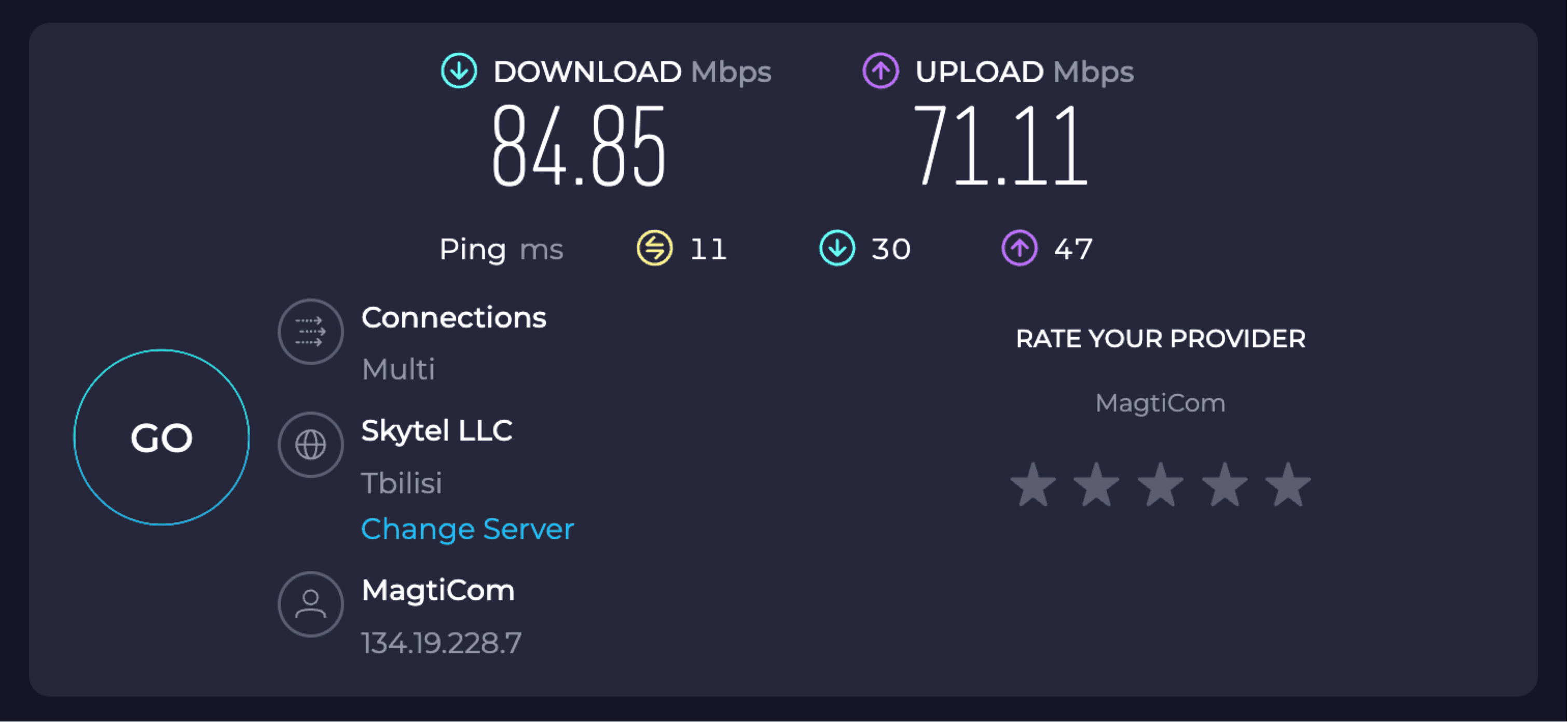 tbilisi internet speed
