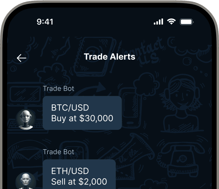 Receive trade alerts