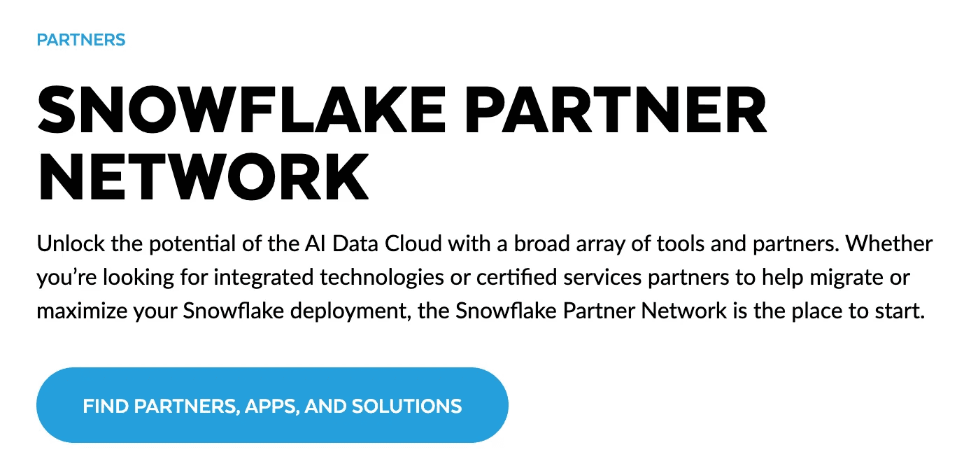 Snowflake Marketing Spotlight: Partner network