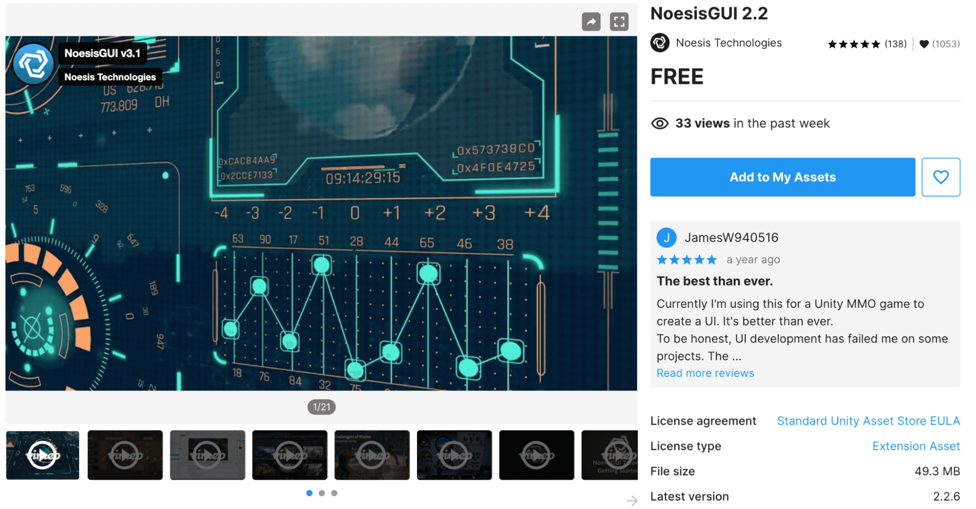 NoesisGUI brings the power of XAML-based UI design to Unity, allowing you to create highly responsive and visually rich user interfaces.