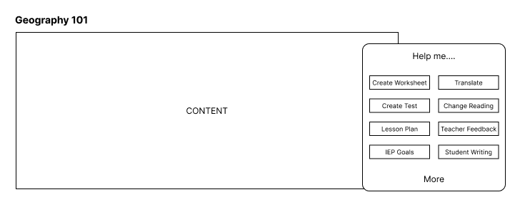 A paper sketch of the new design that has gradebook category on the left and on the right is a section with assignment details and an option to add another assignment detail block