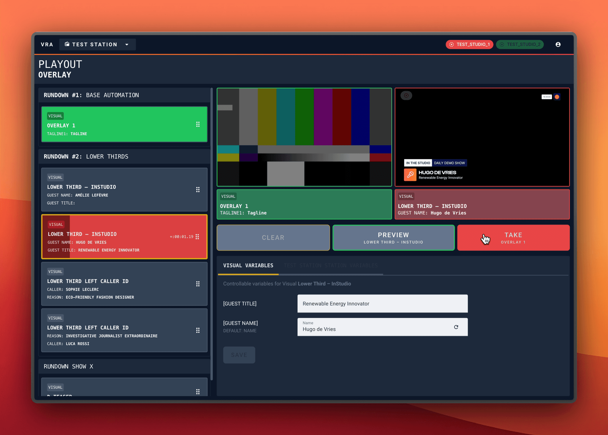 The Visual Radio Playout