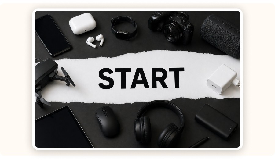 The word “START”