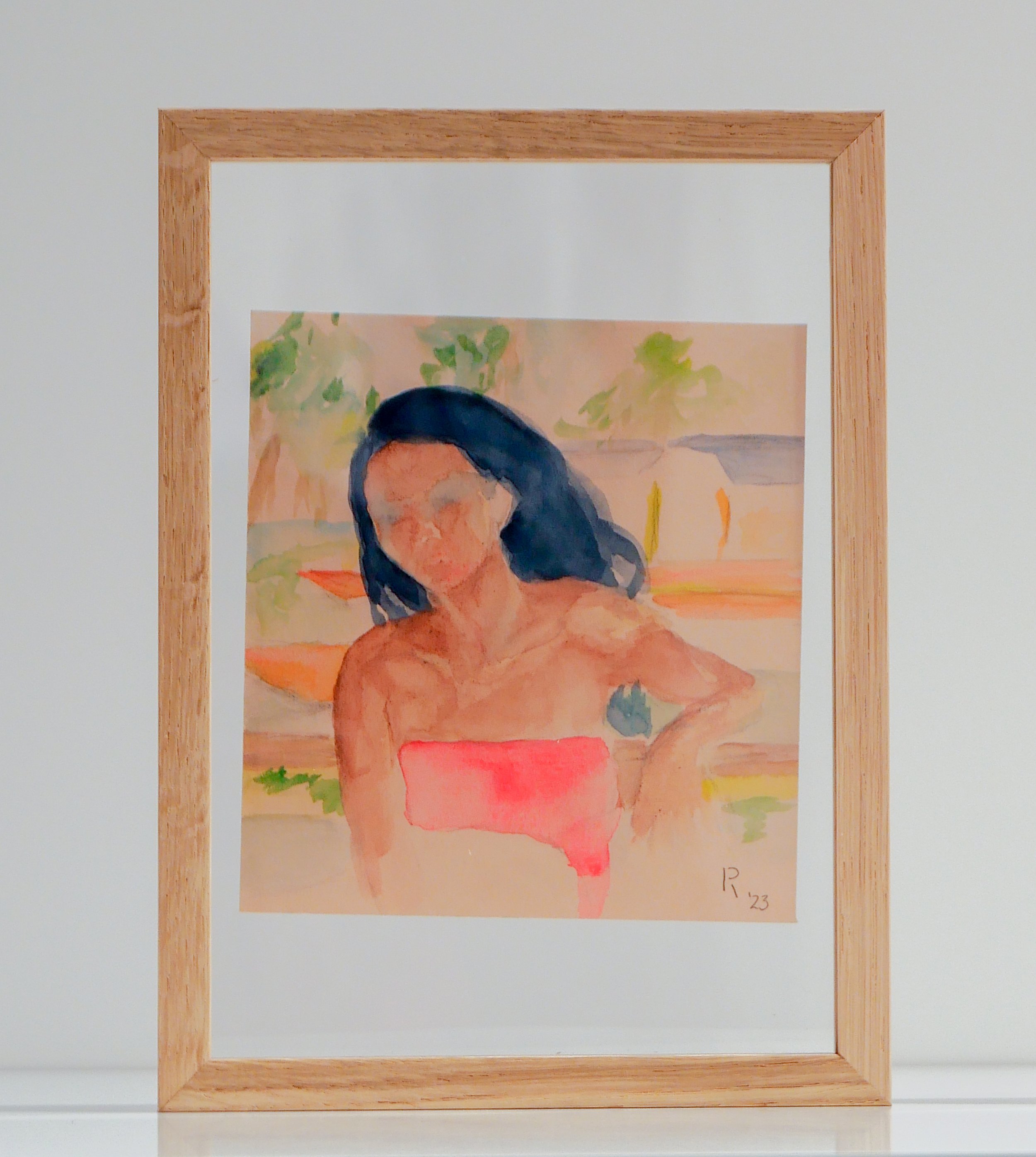 Queremos Tanto · watercolour on paper · 13 × 14 cm