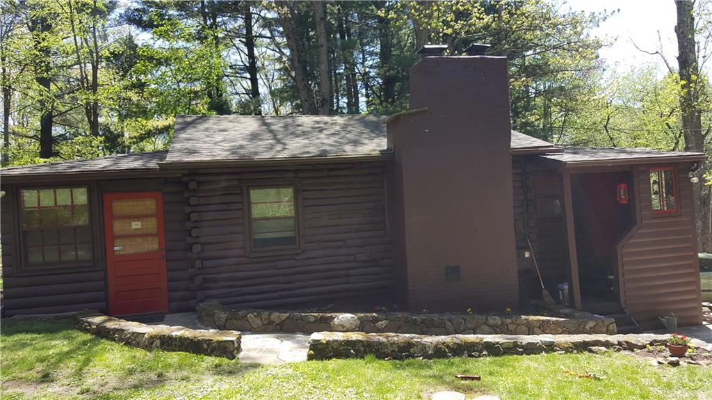 Brown cabin style home
