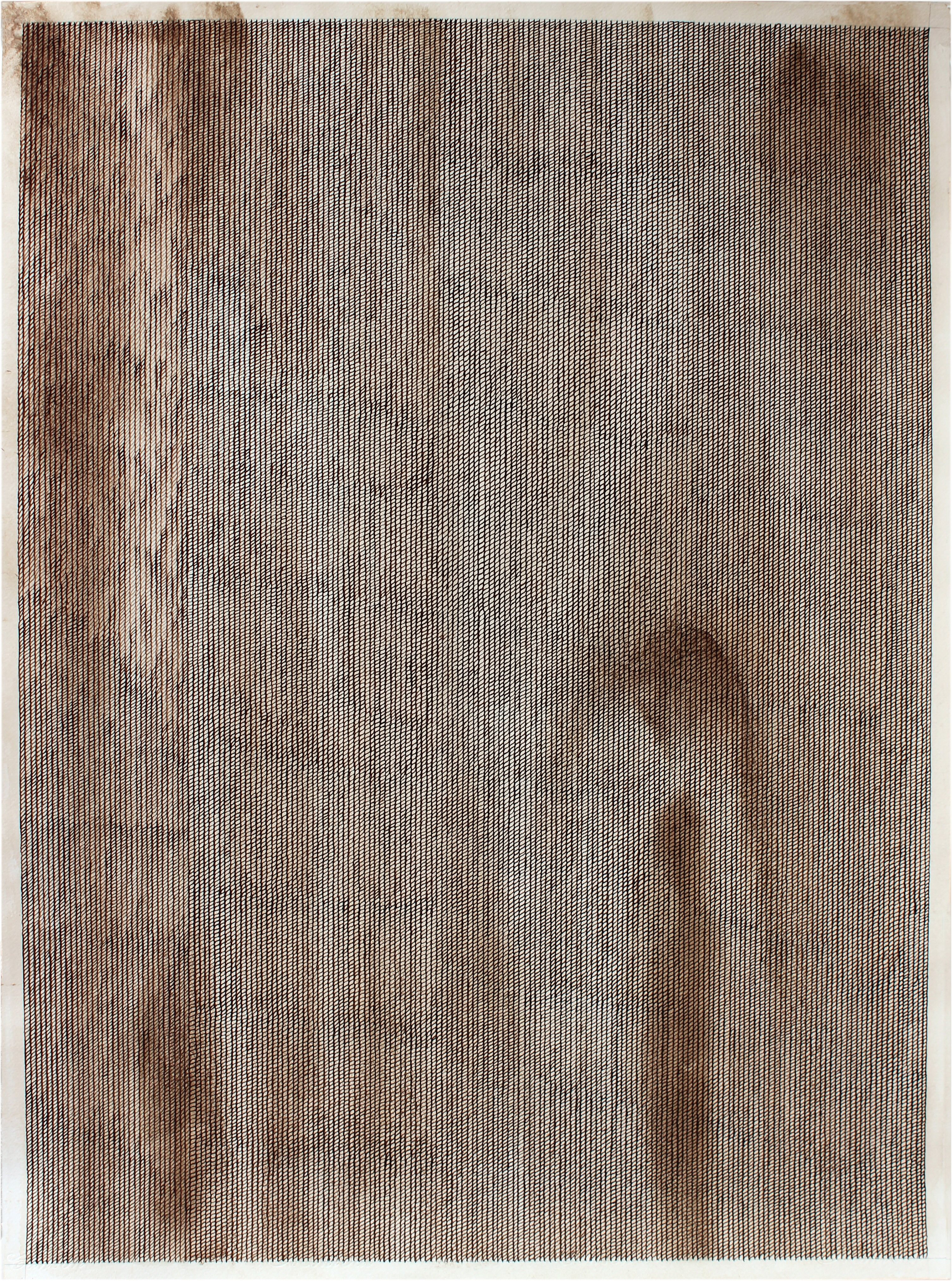 herd of sheep on road painting