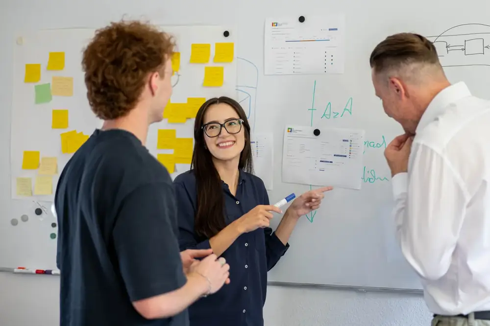 Teamarbeit in der Administration Intelligence AG