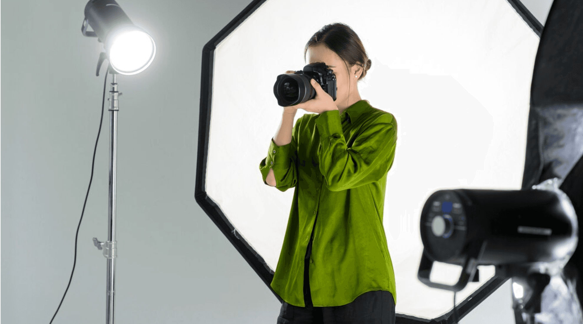 girl holding a camera