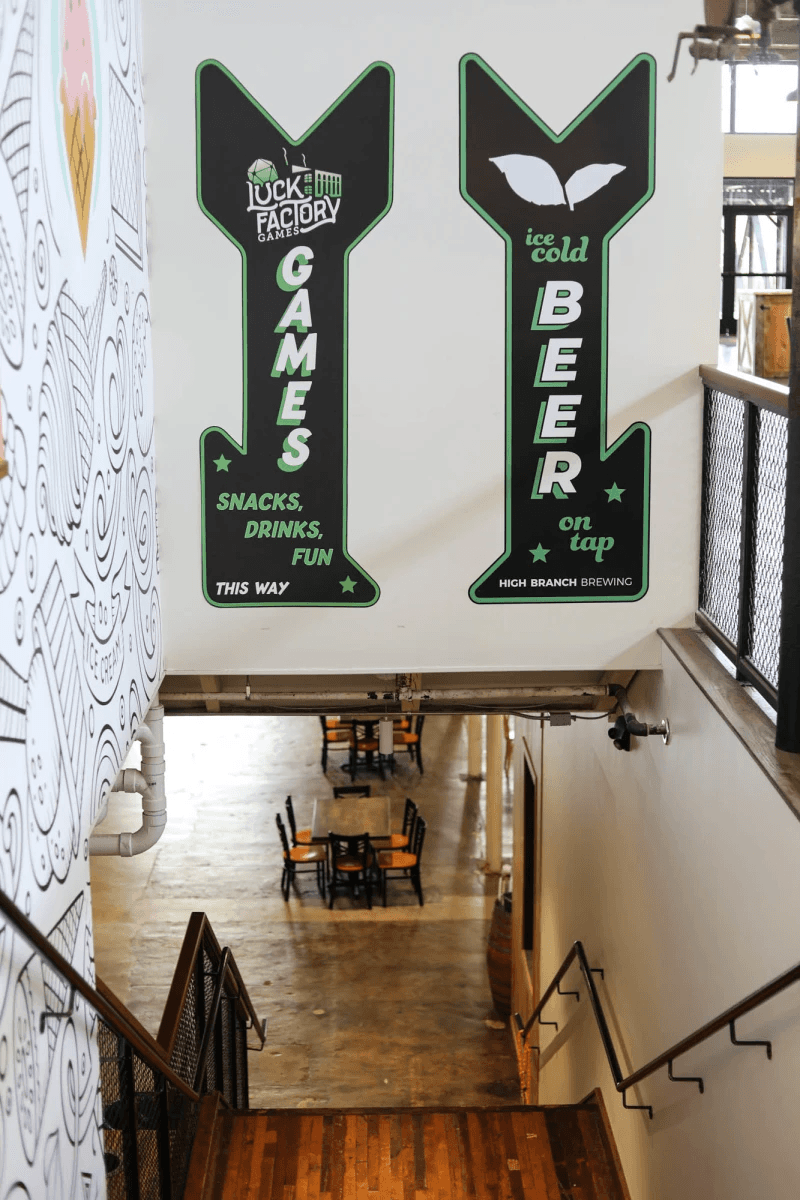 High branch brewing inside gibson mill