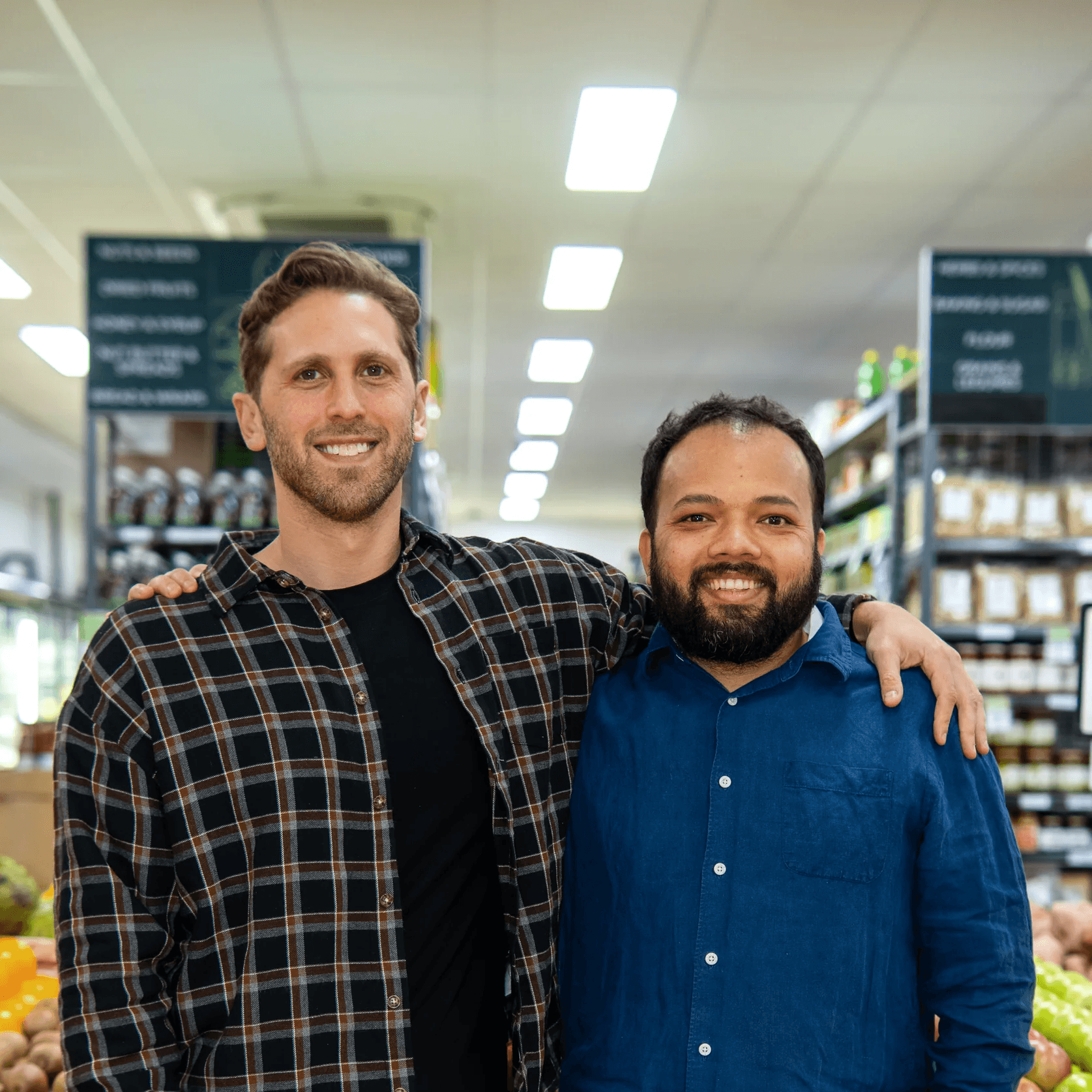 Ben and Bishnu of Unique Wholefood