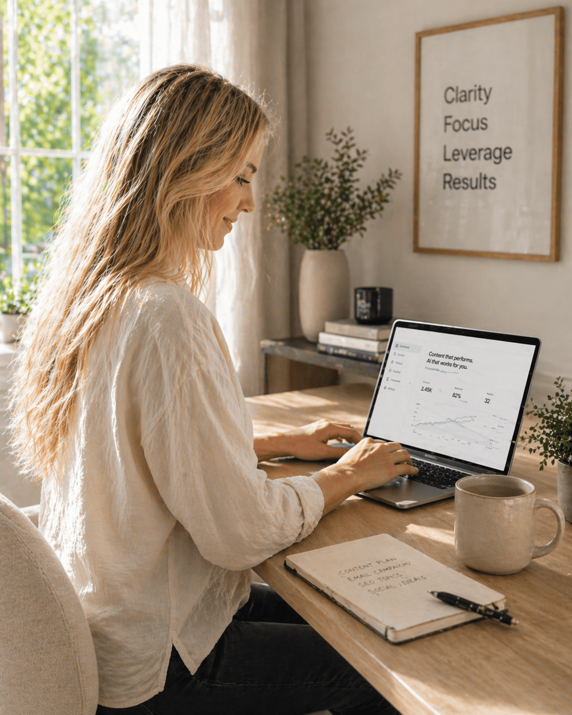 lady checking her phone and smiling