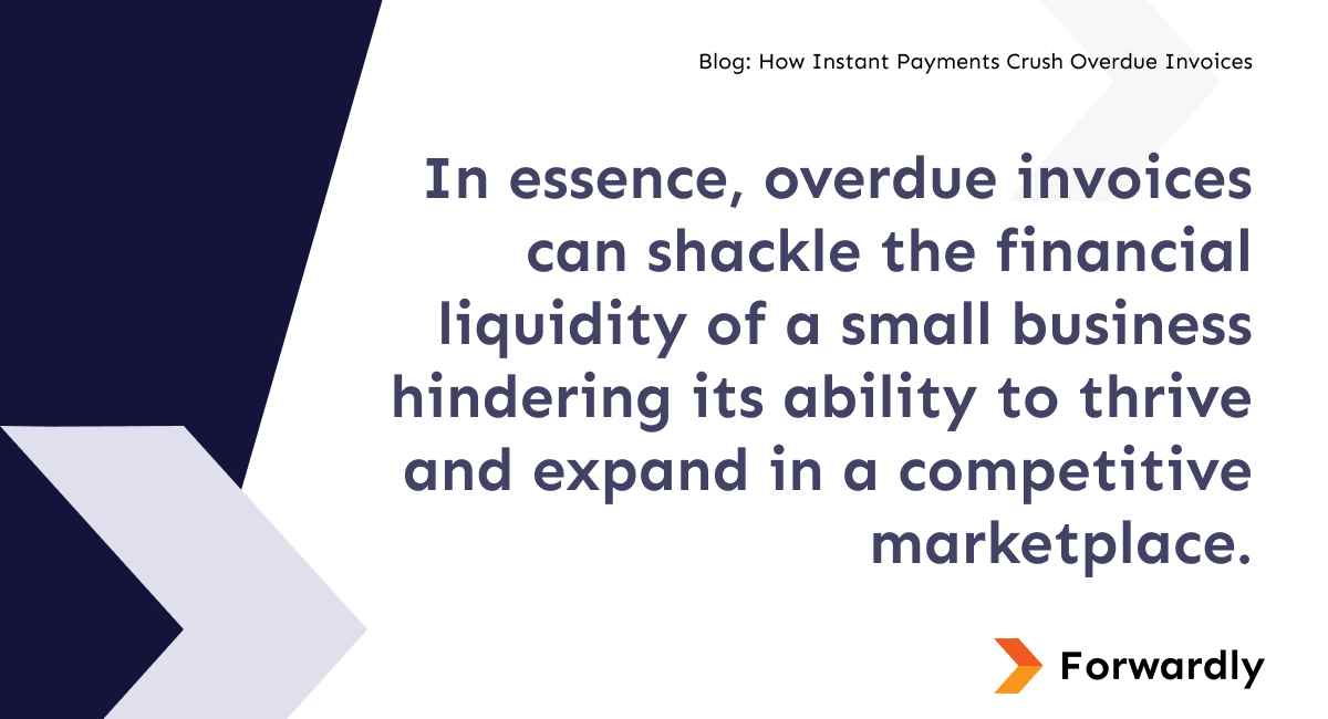 In essence, overdue invoices can shackle the financial liquidity of a small business hindering its ability to thrive and expand in a competitive marketplace.