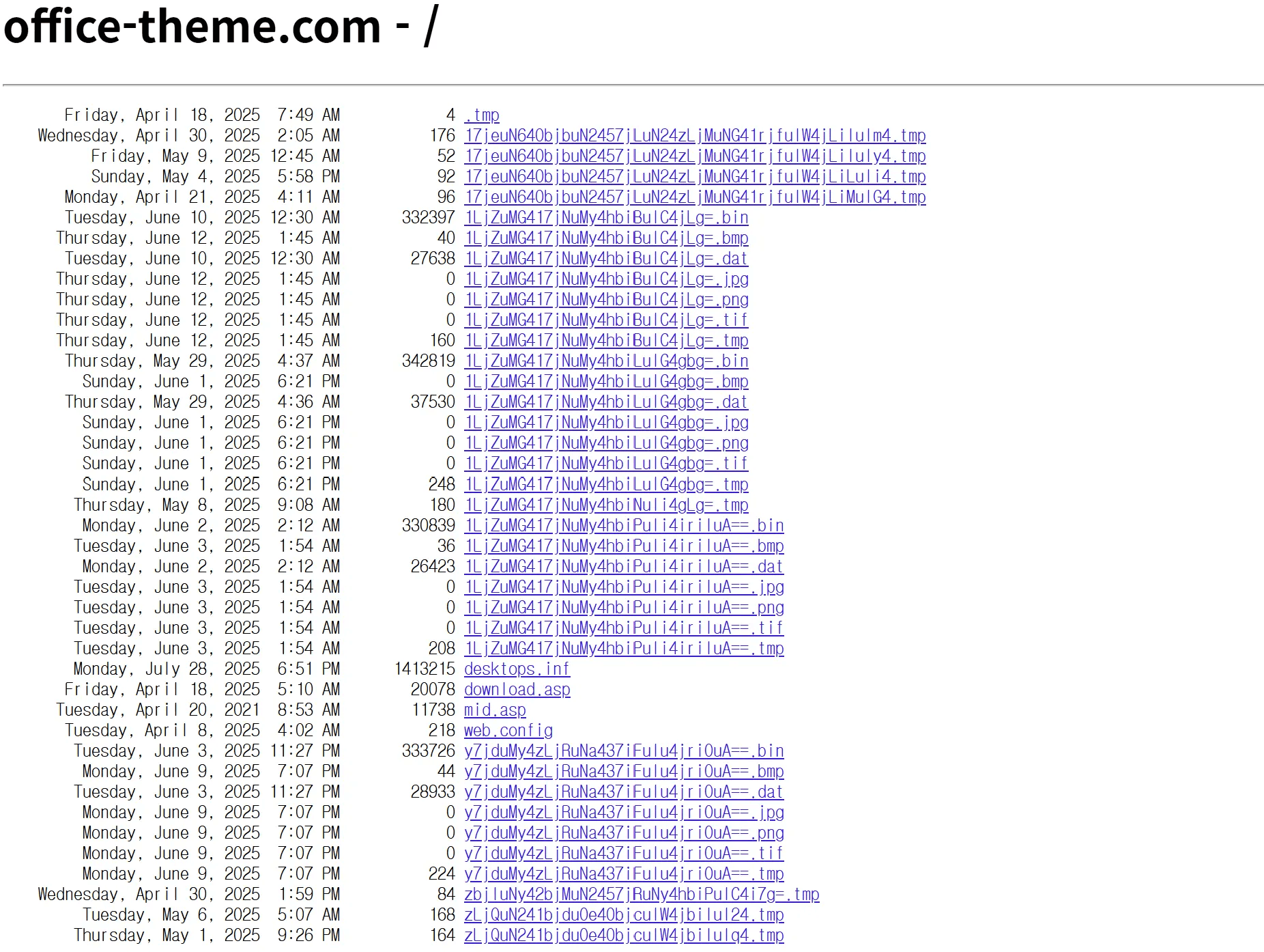 Open directory listing on office-theme[.]com