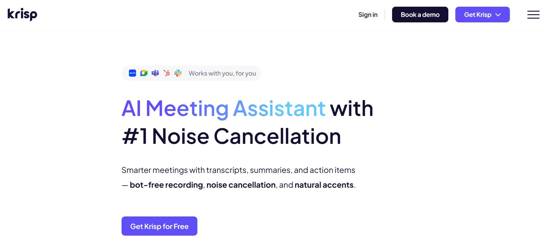 krisp - YouTube Summary With ChatGPT & Claude Chrome Extension
