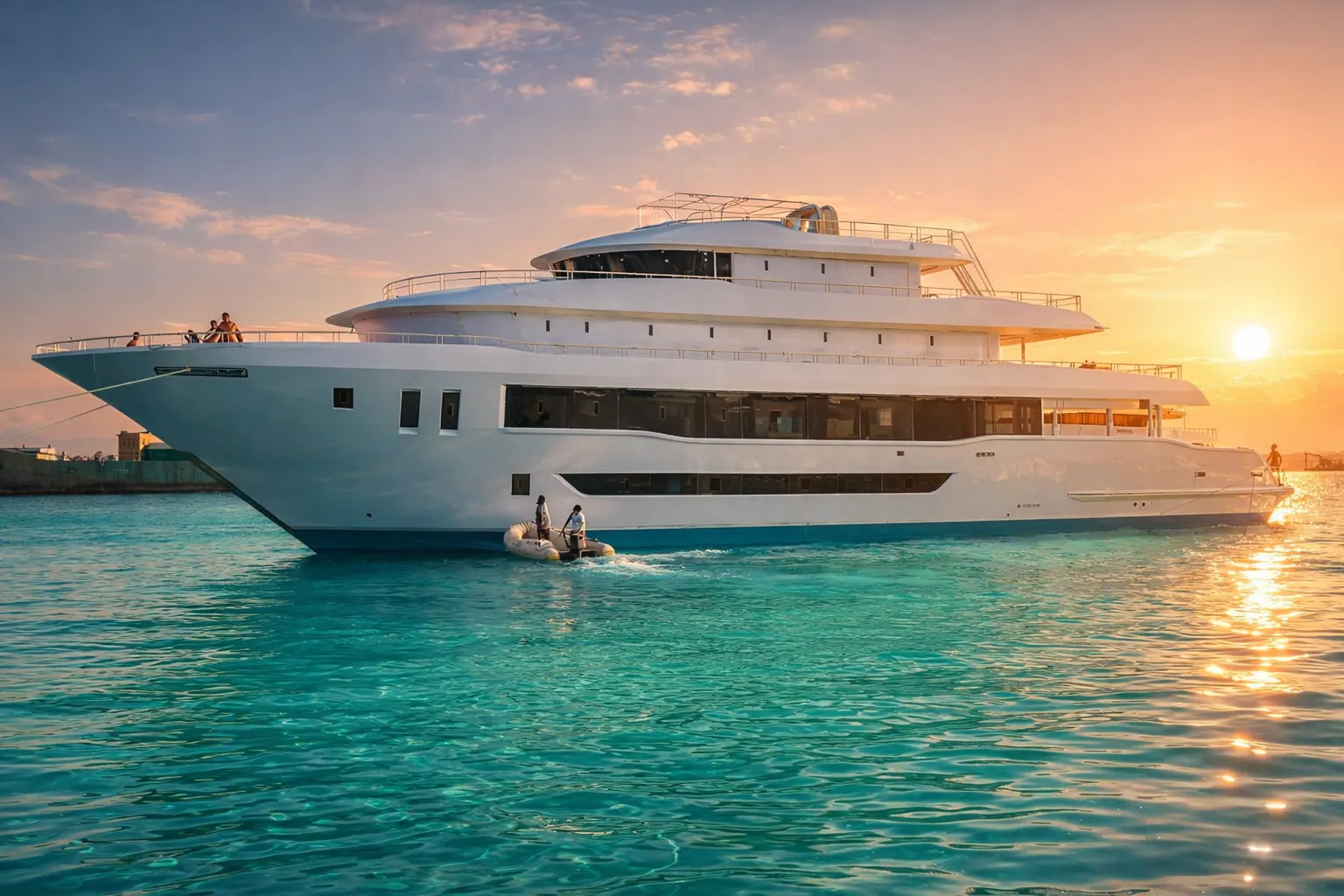 Regency Yacht at Sunset in the Red Sea