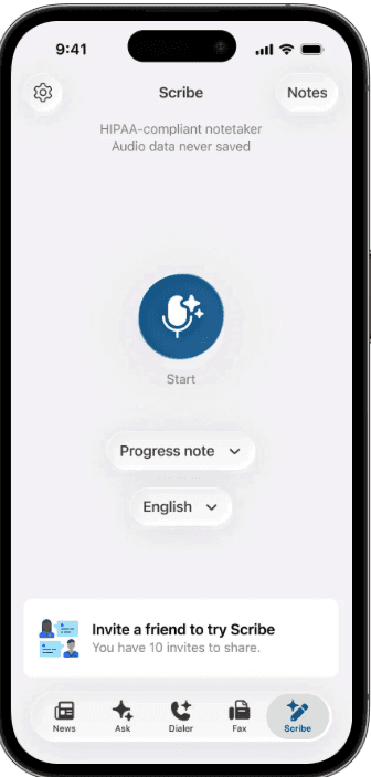 Doximity UI