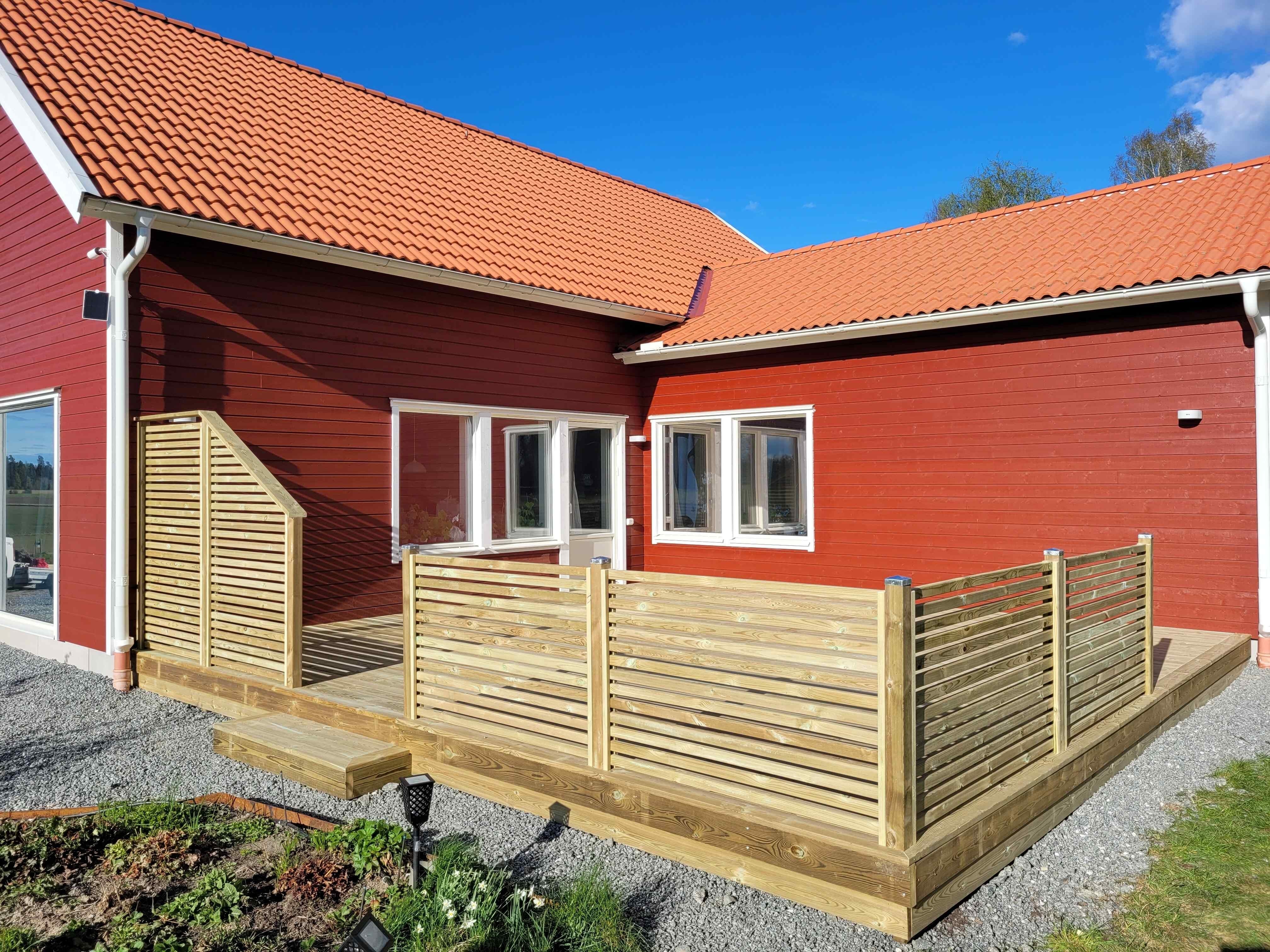Färdigt altanbygge i Västerås