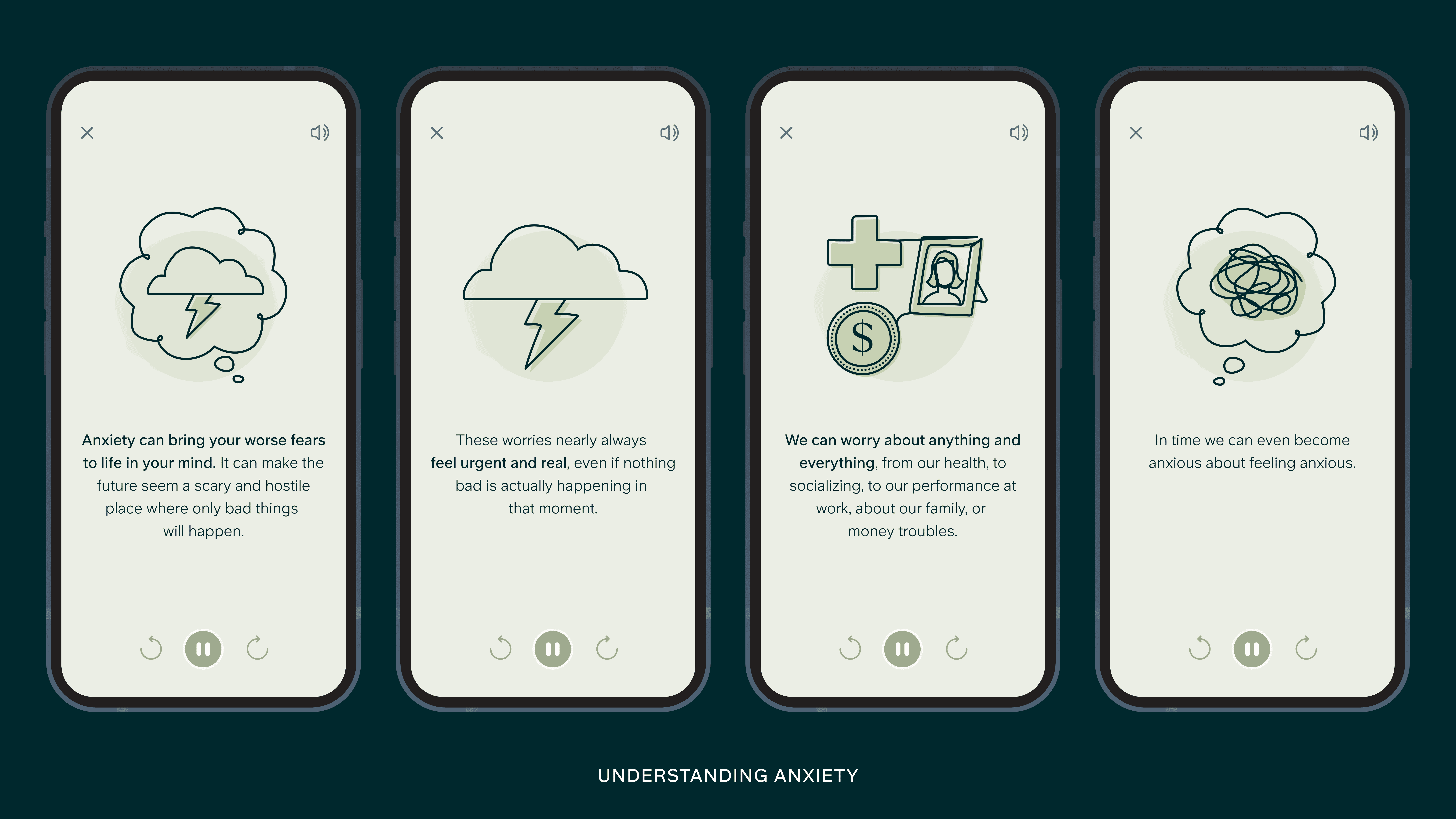 Understanding Anxiety — helping people recognise anxiety in themselves, feel less alone, and see that things can get better.