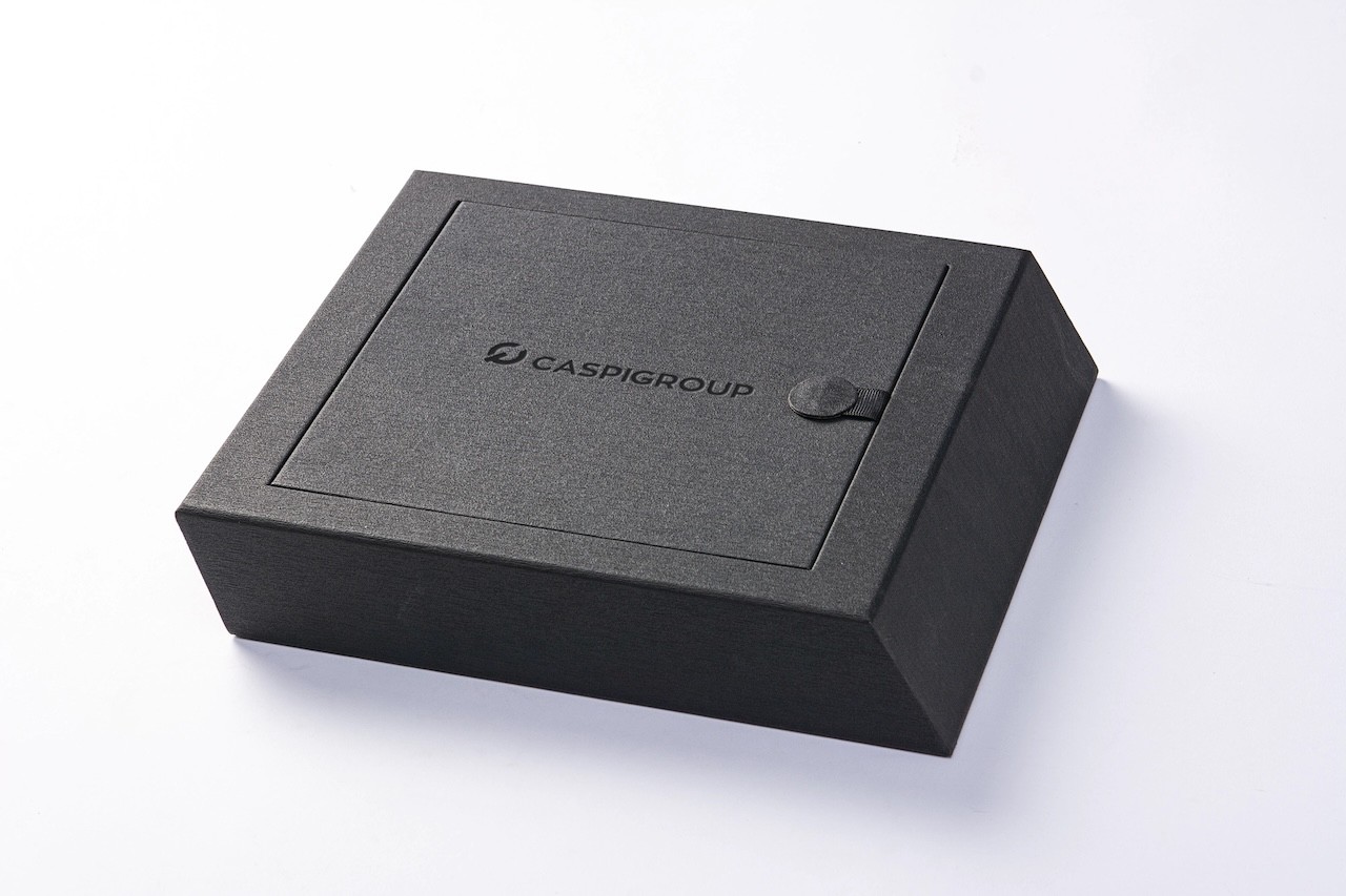 Executive leather gift set with journal travel wallet and accessories