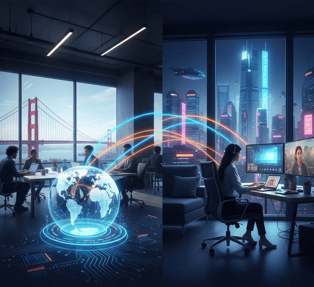 Recruiting remote Chinese talent global connectivity