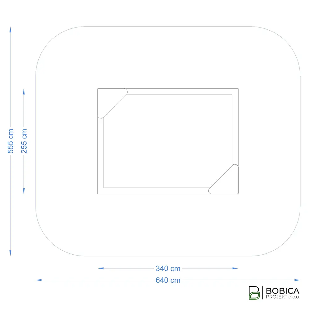Pravokutni pješčanik s kutnim klupicama - "Corner Seat Sandbox"