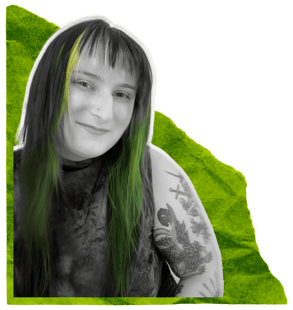 a blurry photo of a person standing in front of a wall