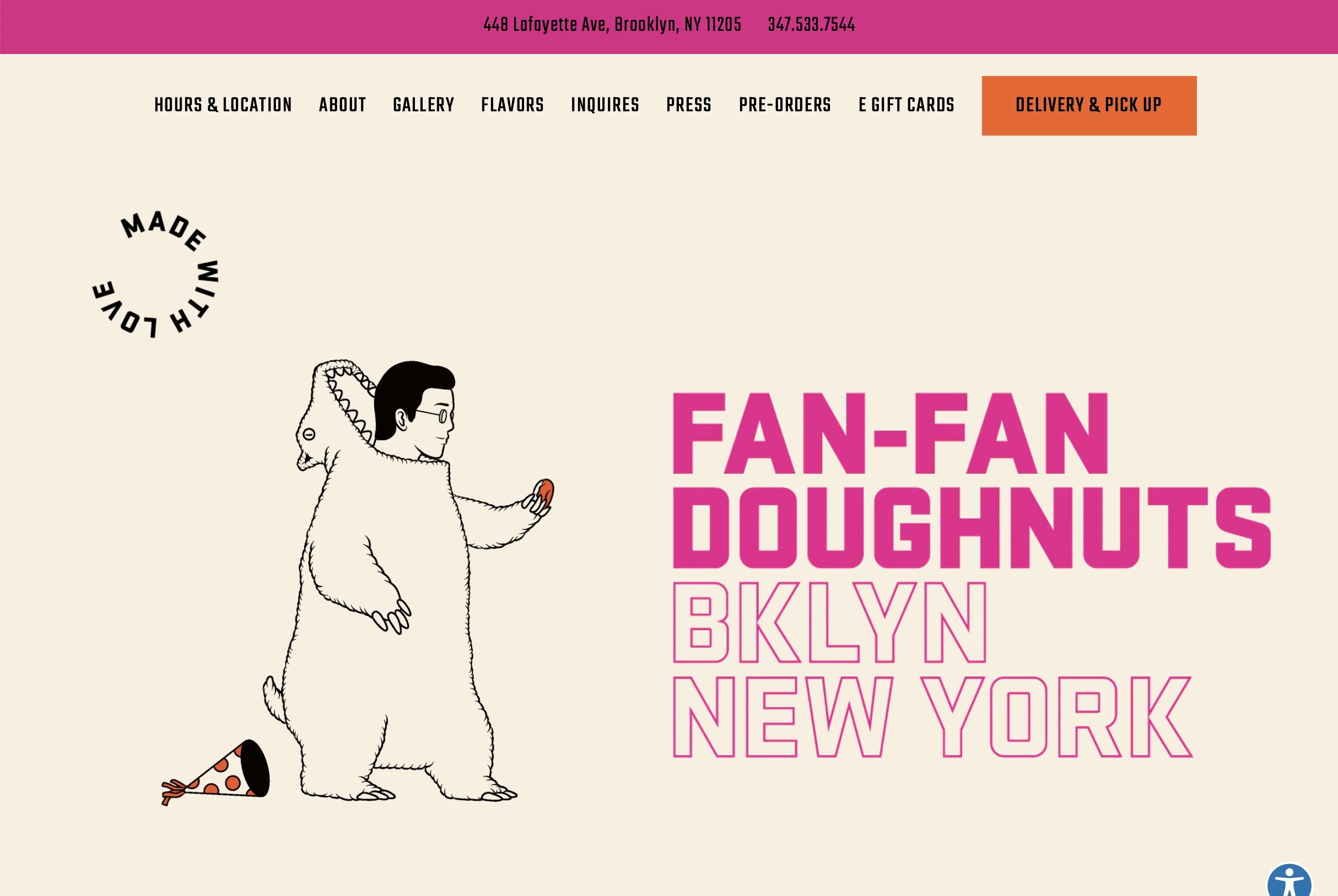 Bakery website design