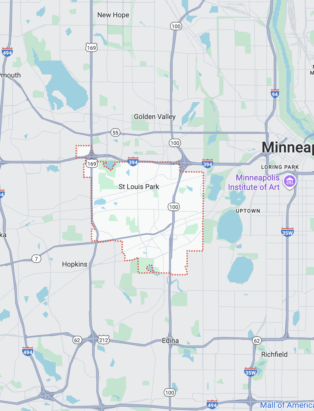 St. Louis Park, MN map