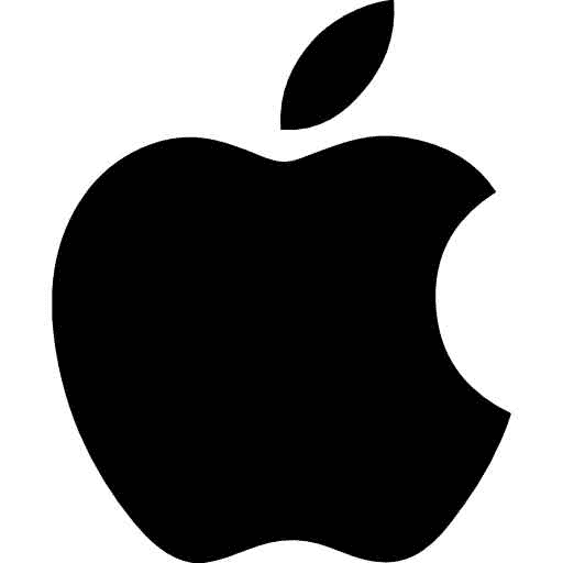 Black Apple logo