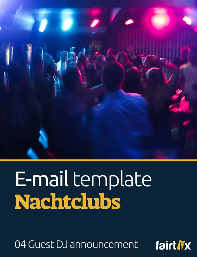 E-mail template Nachtclubs - 04 Guest DJ announcement