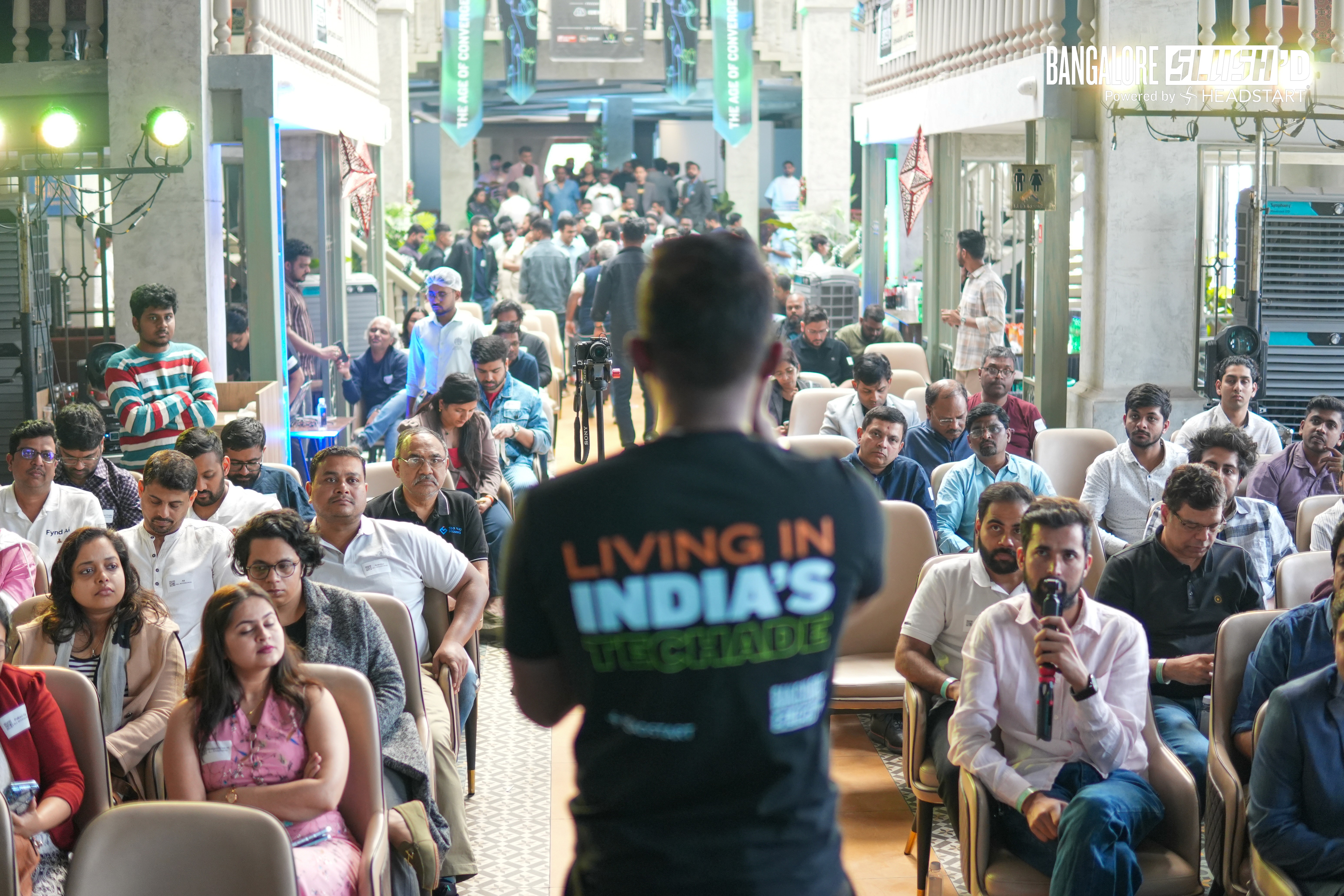 Speaker presenting at a Web3 summit