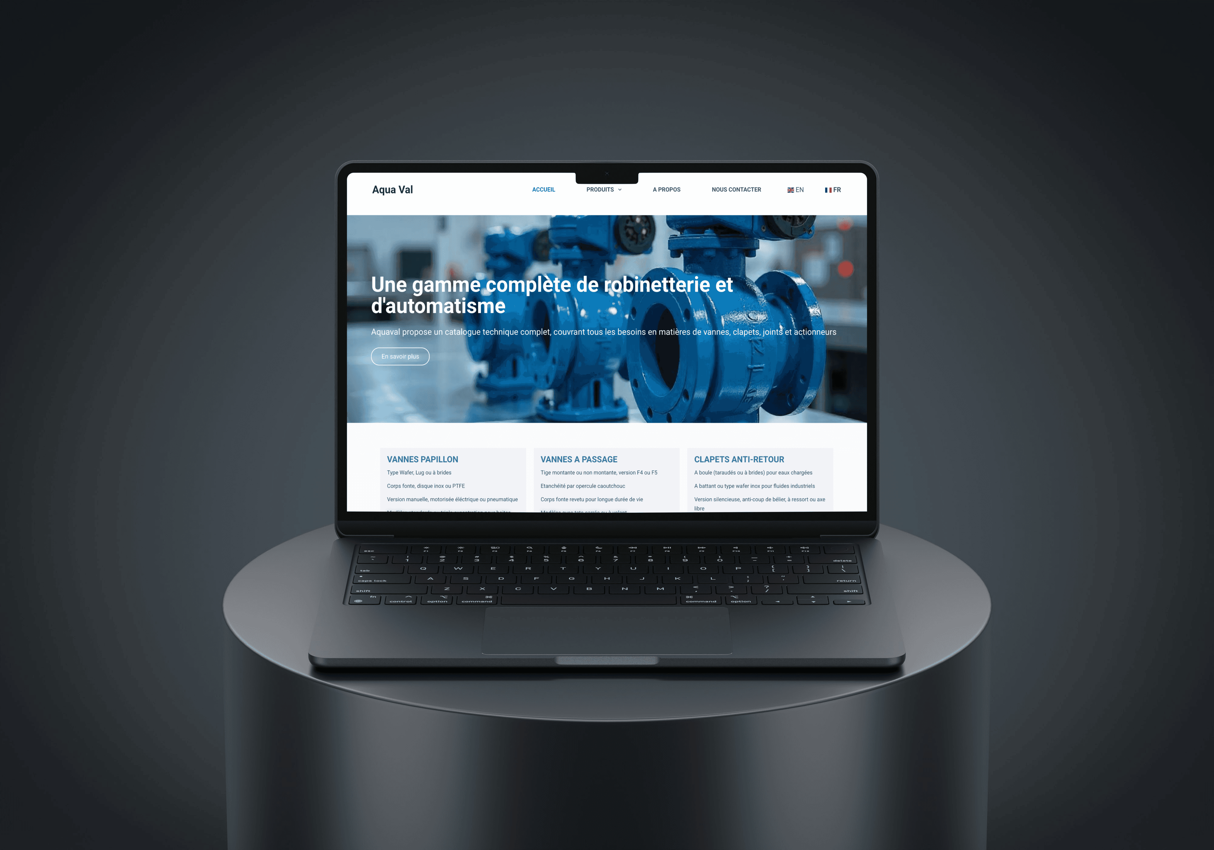 Aquaval creation de site web