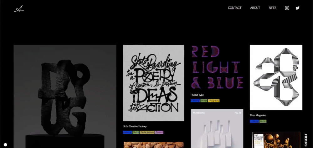 Alex Trochut website gif