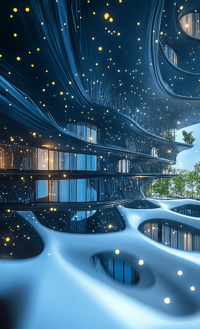 high-rise buildings at nighttime