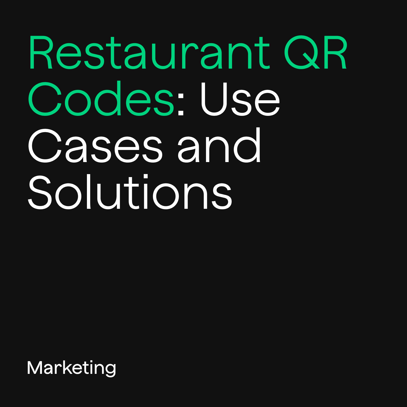 restaurant qr code