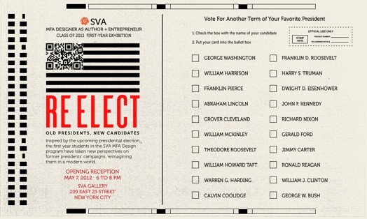 REELECT event poster