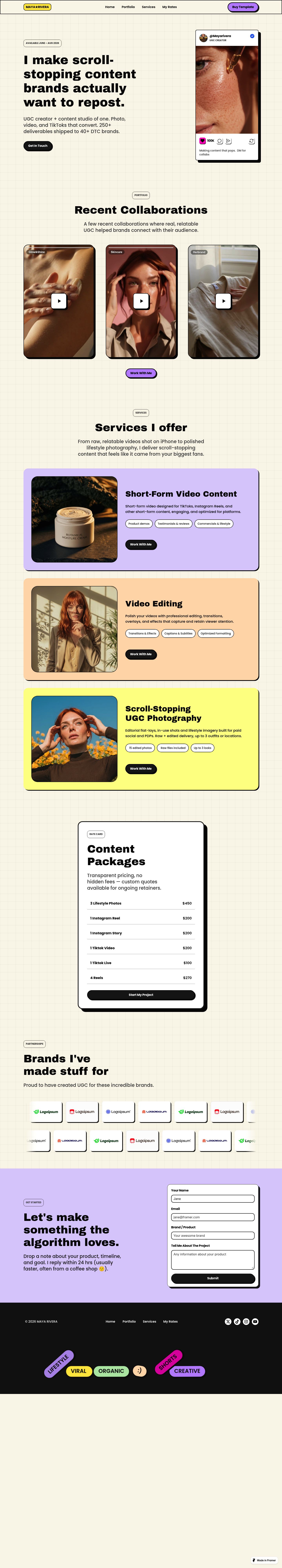 Aurora template preview