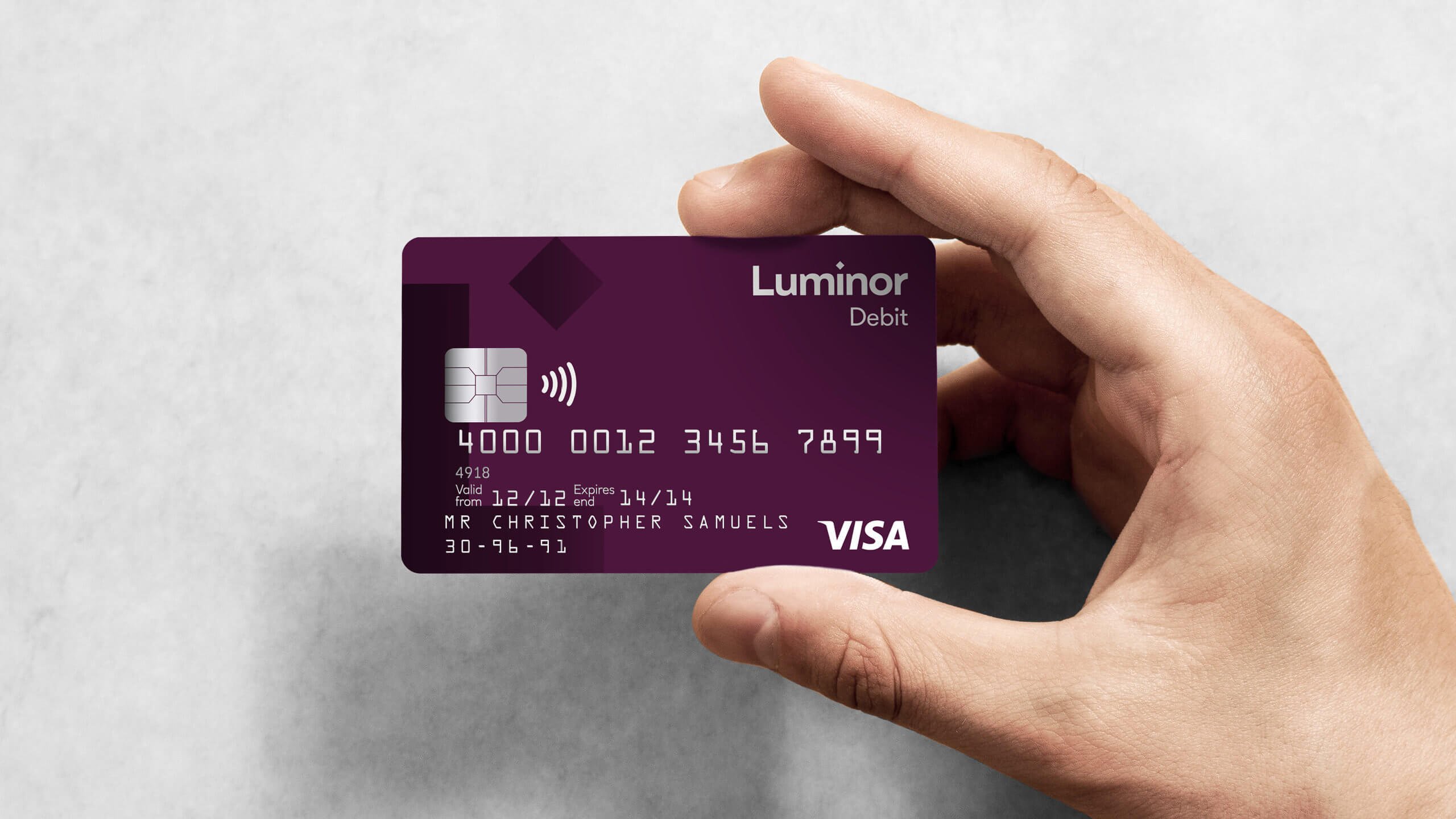 rebranded debit card of Luminor