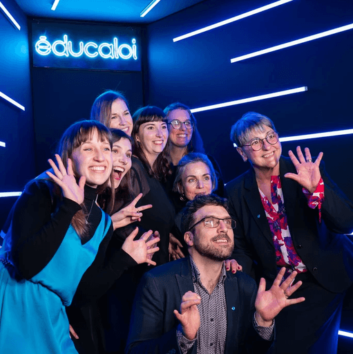 Professional corporate photo of the Éducaloi team in Montreal.