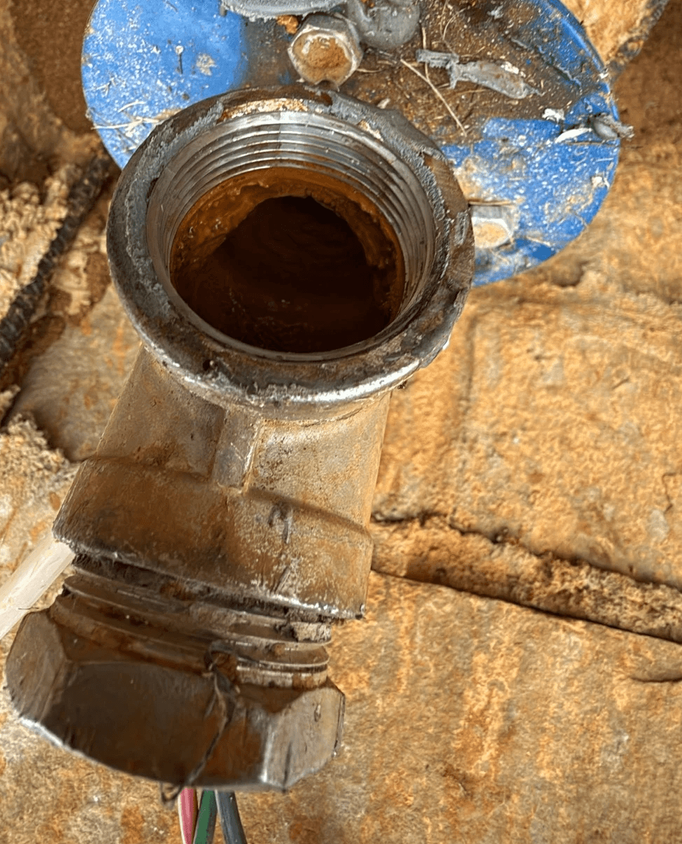 Iron bacteria slime pulled from a private well system on Lakeside Court, Grapevine, TX