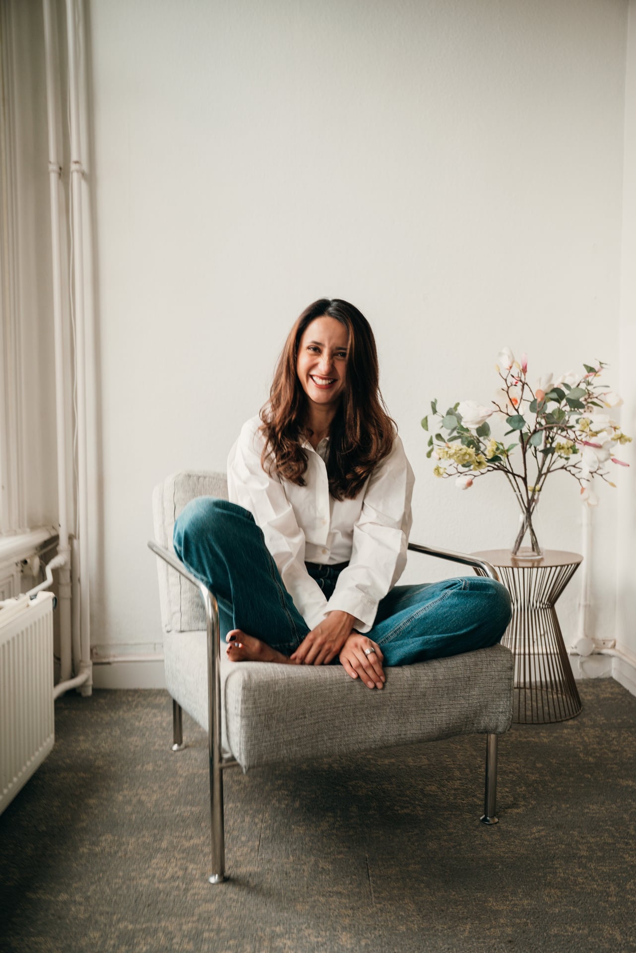 white switch on gray wall