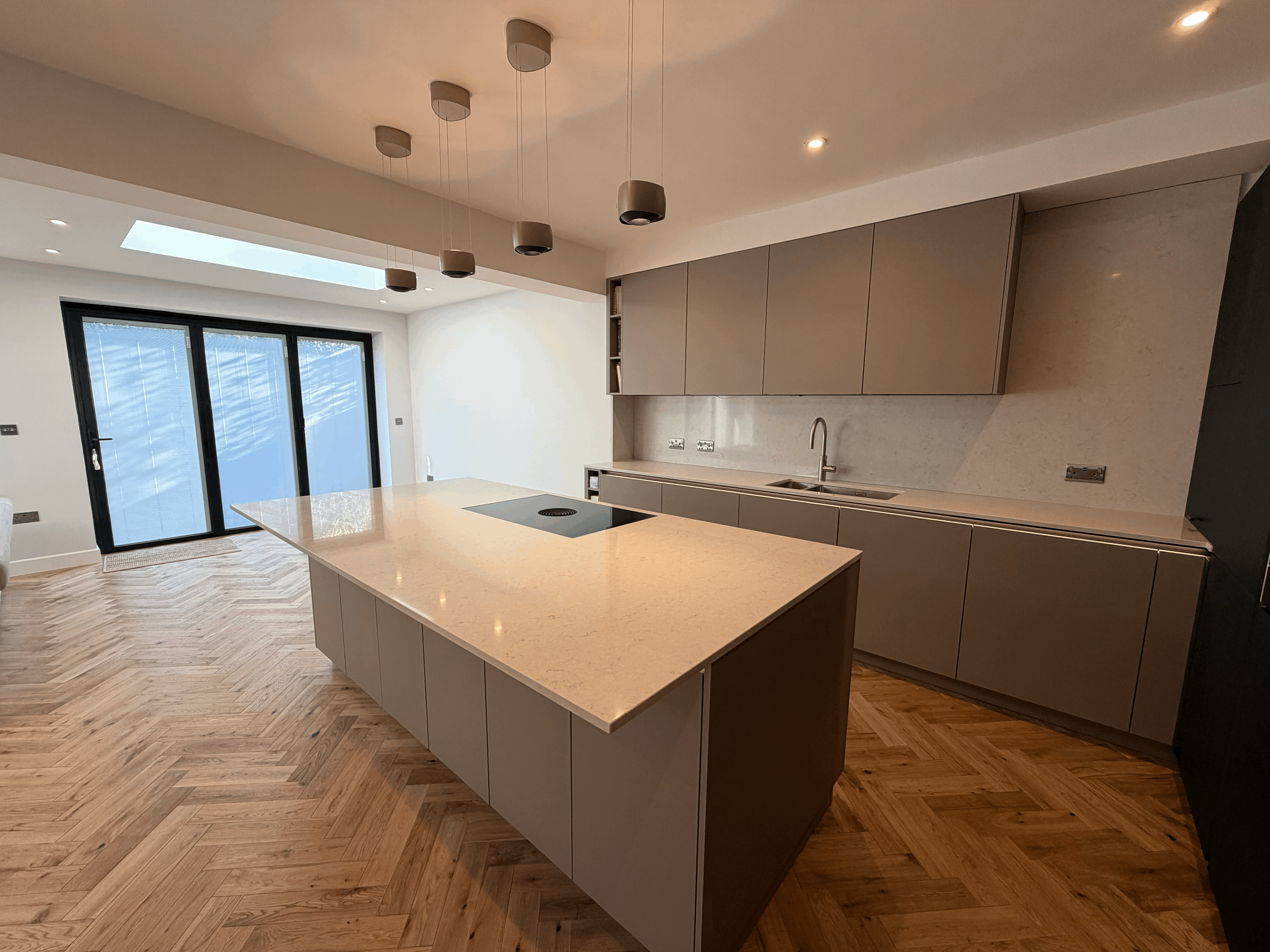 Kitchen remodeled from old