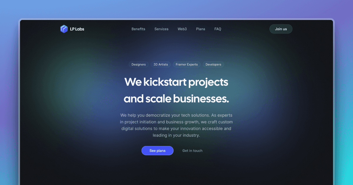 LP Labs - We kickstart projects and scale businesses.