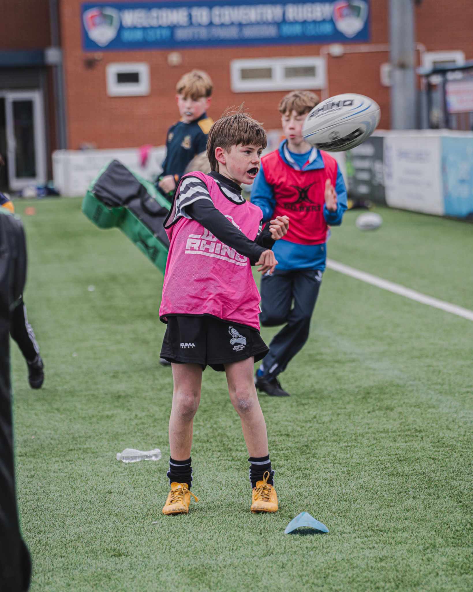 brown Wilson American football on grass