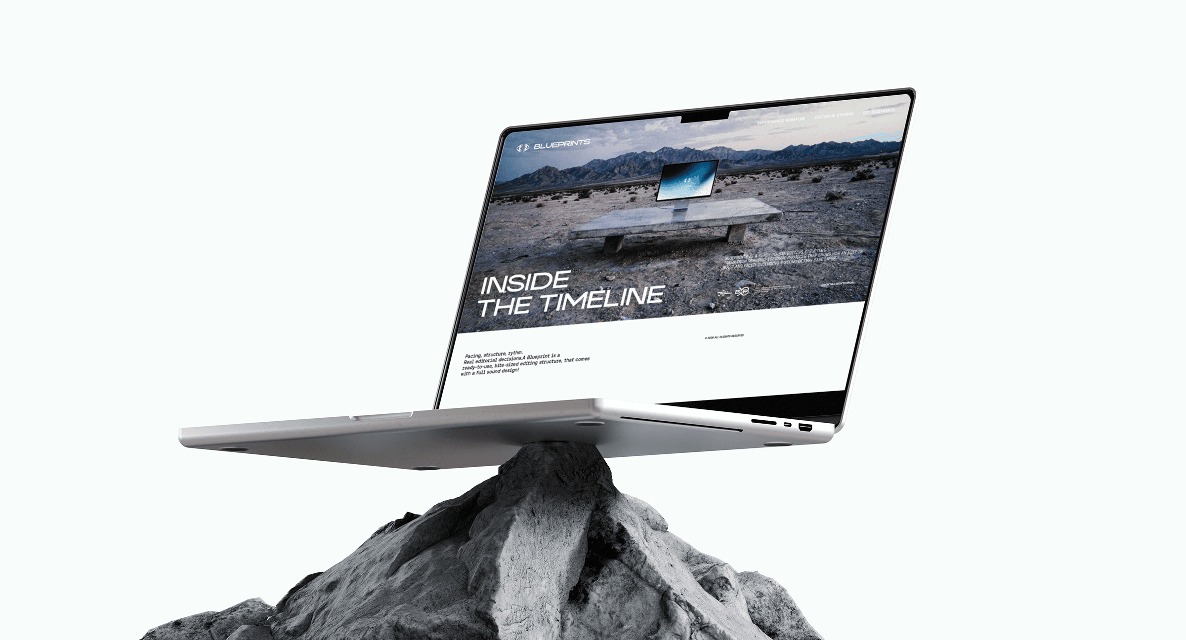 Blueprints brand identity — final identity showcase