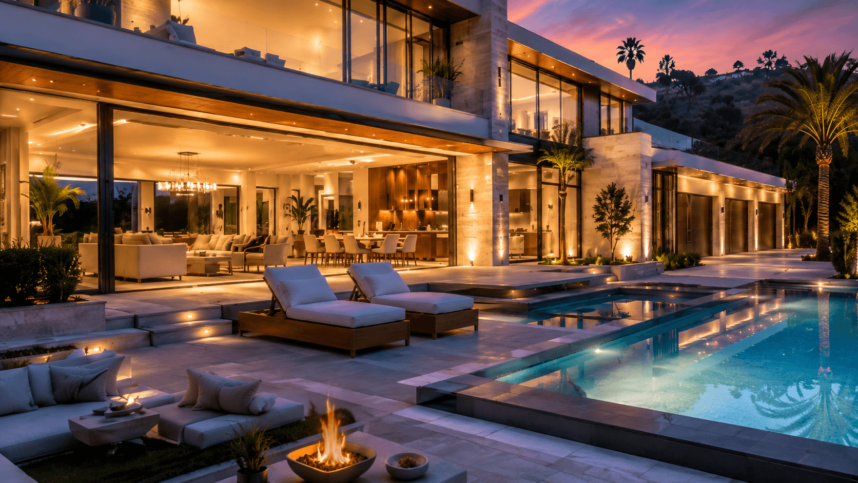 Kitchen view of the Skyline Modern Villa