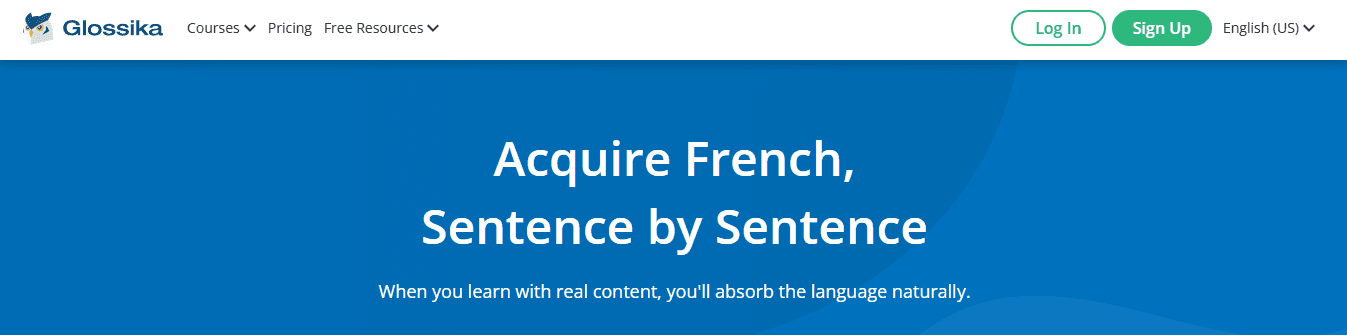 Glossika French&nbsp;&nbsp;