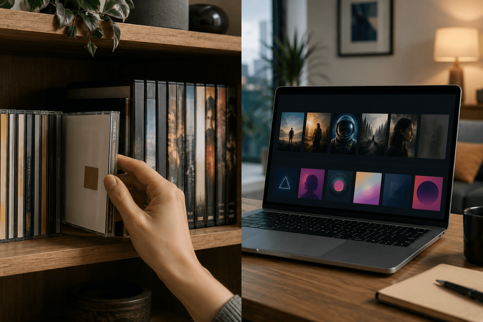 Comparison between owning physical discs and accessing media through streaming