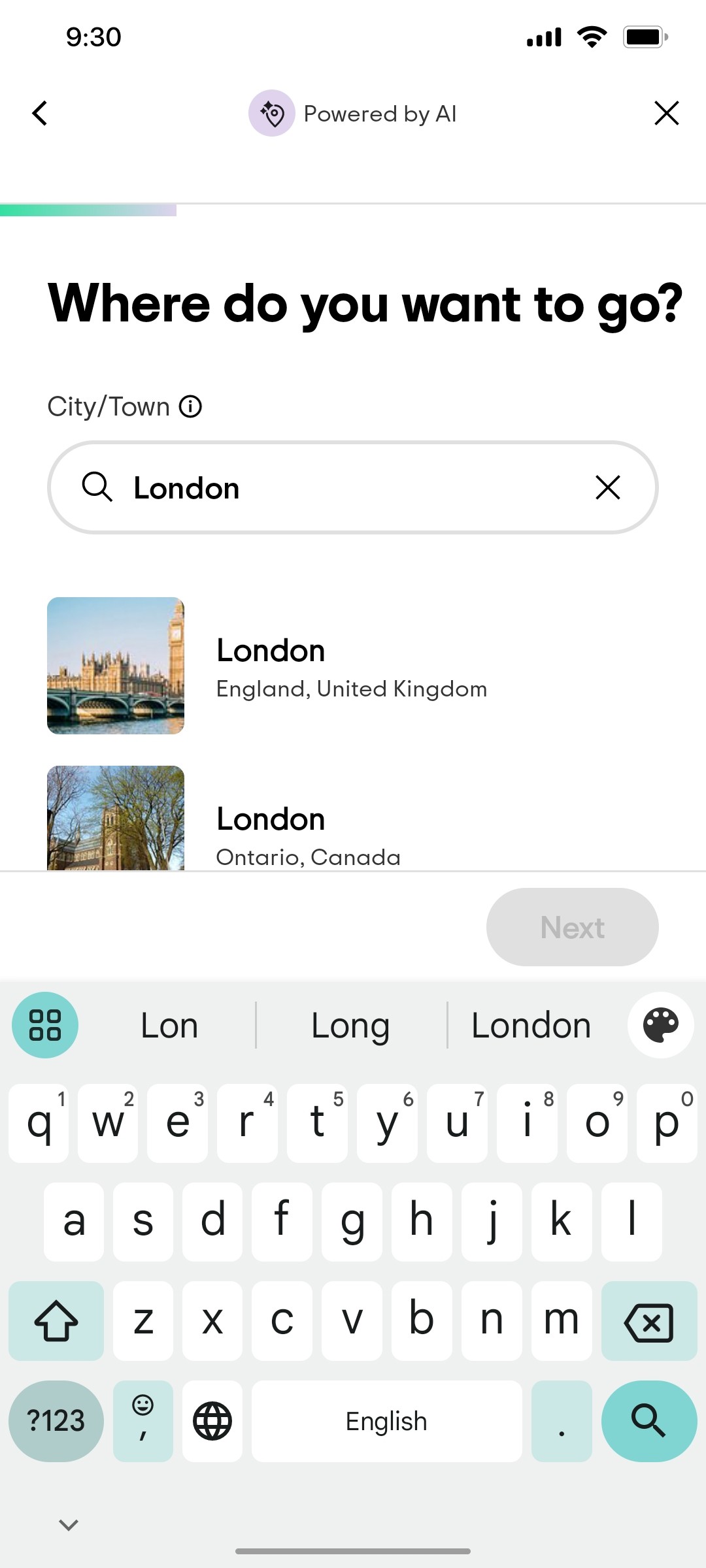 Tripadvisor Type text Page Screen